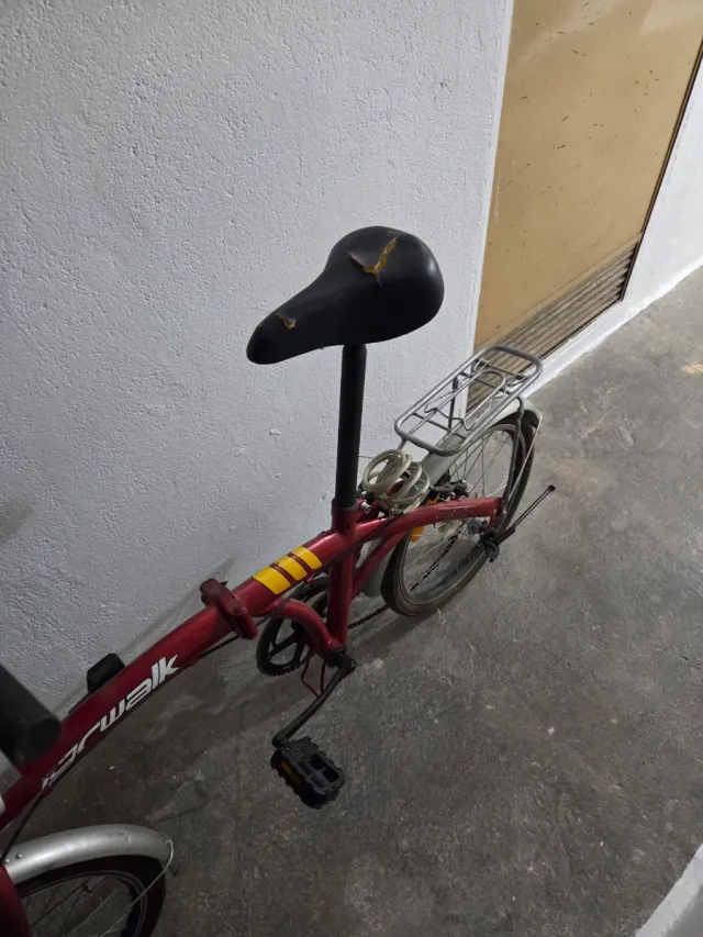 Bicicleta Plegable Roja
