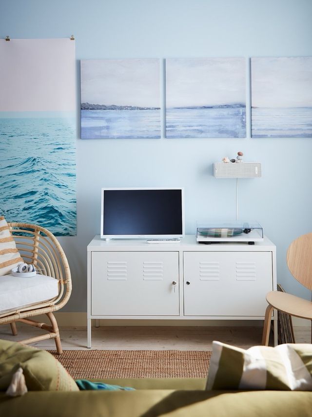 Armario Metálico IKEA PS Blanco 119x63cm