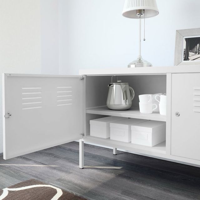Armario Metálico IKEA PS Blanco 119x63cm
