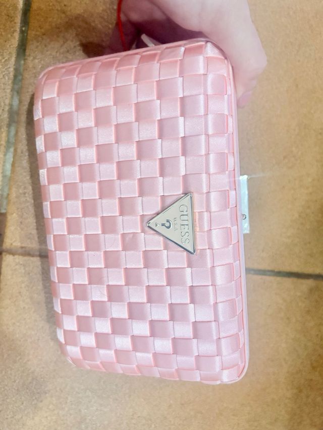 Bolso Guess Rosa y Dorado