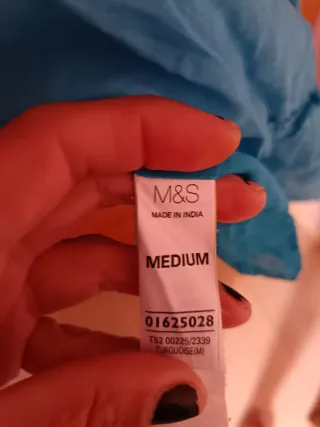 Vestido largo sin tirantes azul