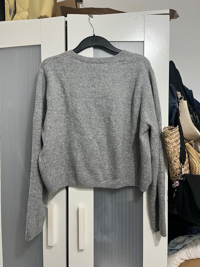 Cárdigan Stradivarius Gris