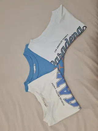 Lote 3 Camisetas Croptop Pull&Bear y Lefties