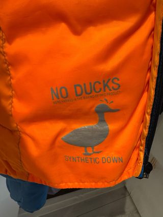 Abrigo plumífero Jack & Jones azul/naranja