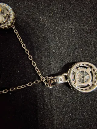 Set collana e orecchini moissanite