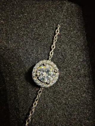 Set collana e orecchini moissanite