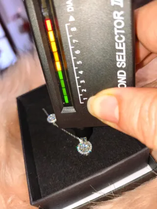 Set collana e orecchini moissanite