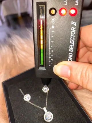 Set collana e orecchini moissanite