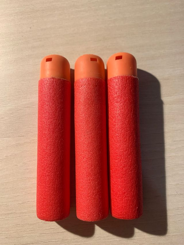 3 dardos Nerf Mega y pack dardos imitación