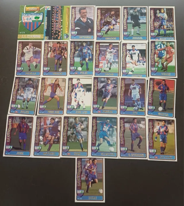 Cromos C.F. Extremadura 96/97