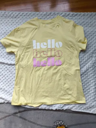 Pack 2 Camisetas Lactancia Kiabi Rosa y amarillo