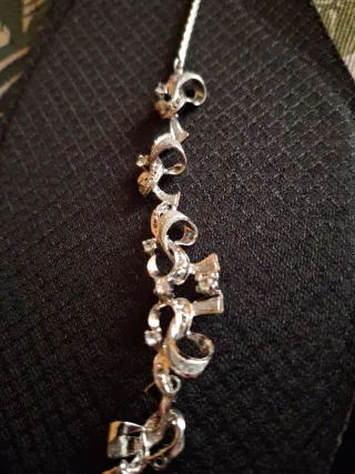 Gargantilla vintage plateada