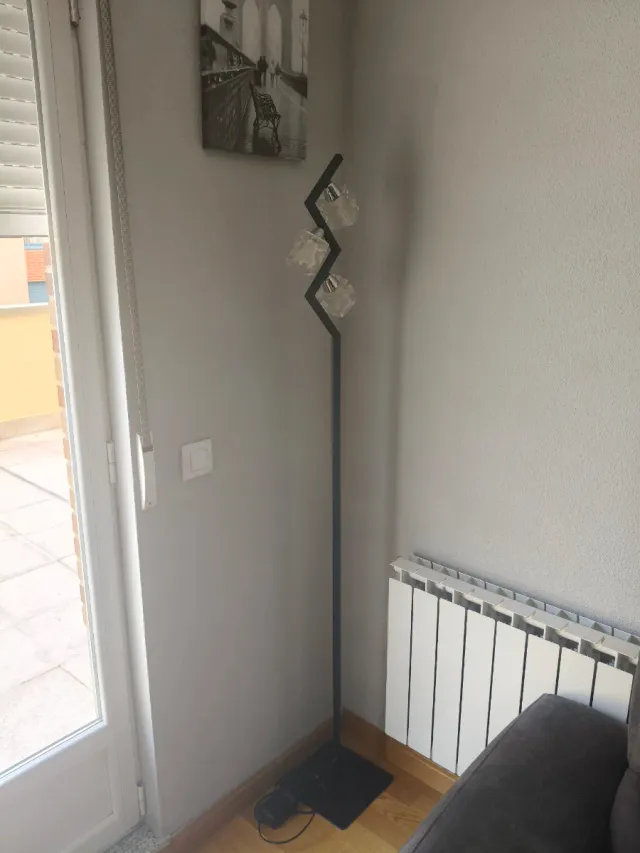 Lámpara de pie 3 luces zig-zag