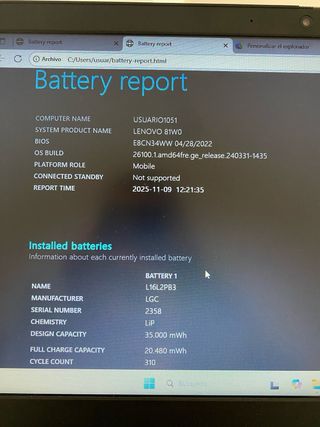 Portátil Lenovo IdeaPad 3 14ADA05 Gris