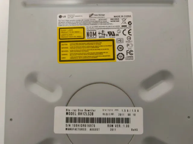 Lector Grabador Blu-ray LG BD Rewriter