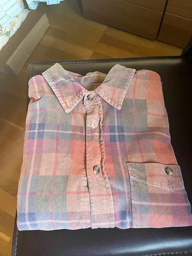 Camisa Zara cuadros pana talla M