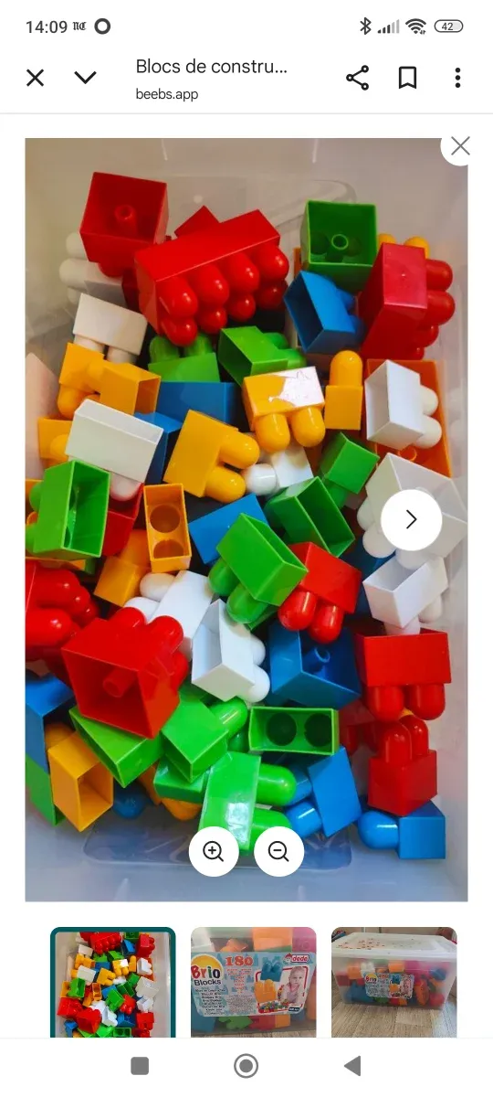 Juego 250 bloques construcción bebés.