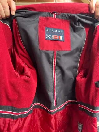 Parka Seaman Roja Invierno Talla XXL