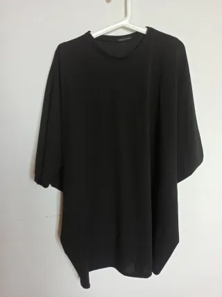 Blusa nera taglia unica