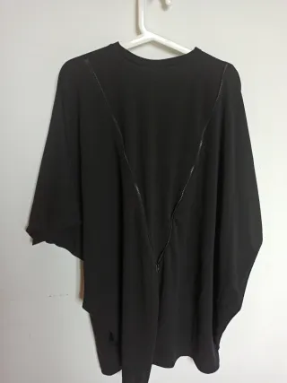 Blusa nera taglia unica