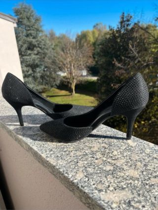 Decolleté nere tacco 9 cm Tg 39