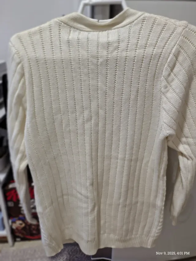 Chaqueta punto AL BURQANI blanca