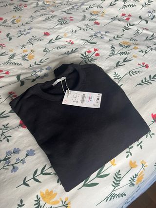 Sudadera Zara Negra Talla S Nueva