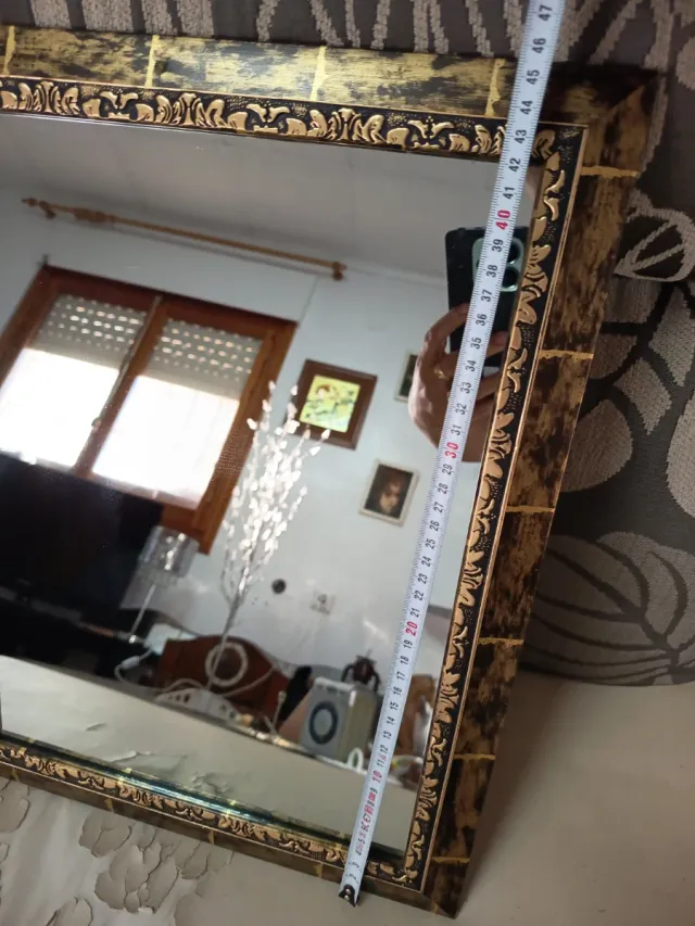 Espejos decorativos madera y dorado