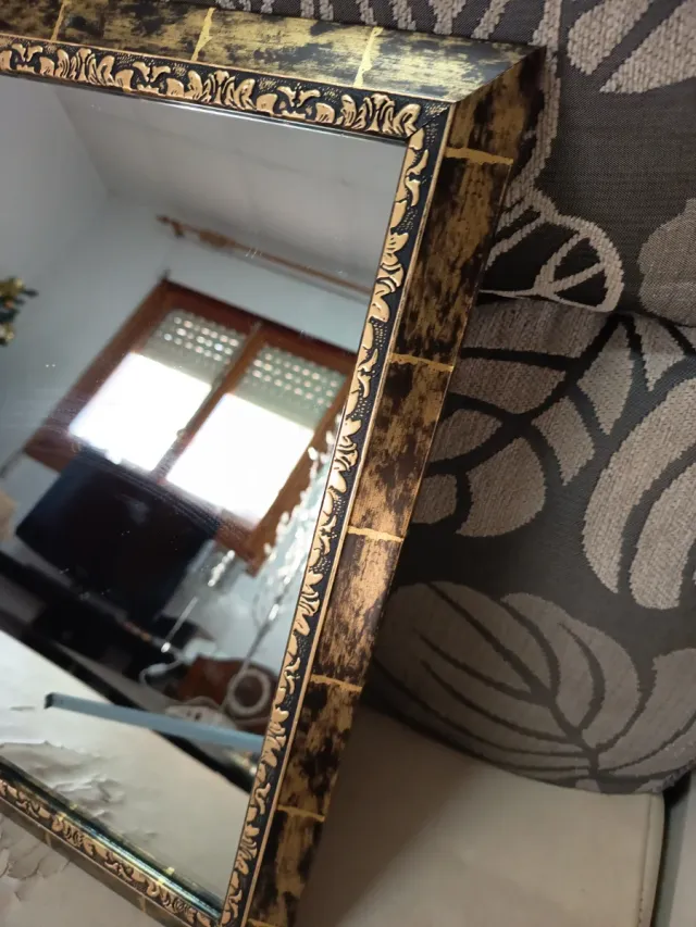 Espejos decorativos madera y dorado