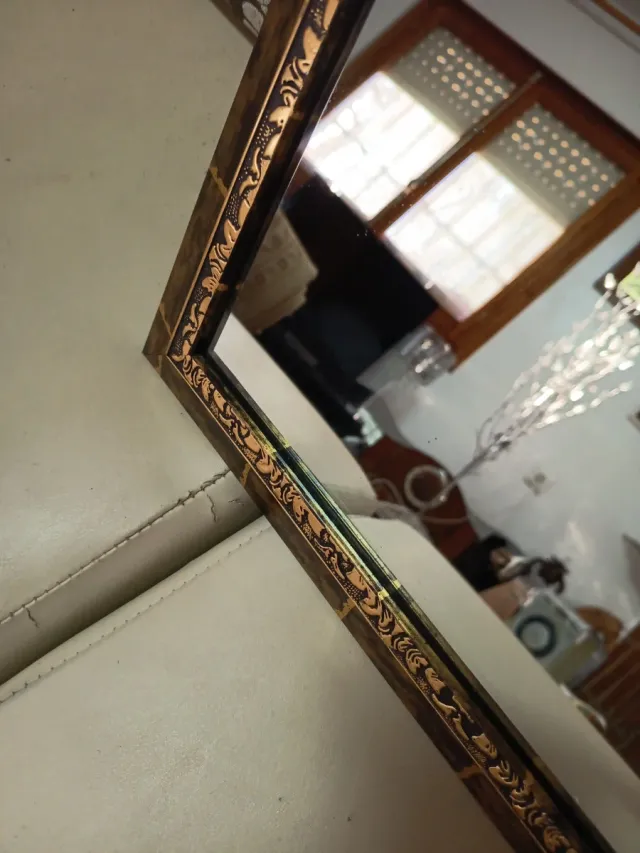 Espejos decorativos madera y dorado