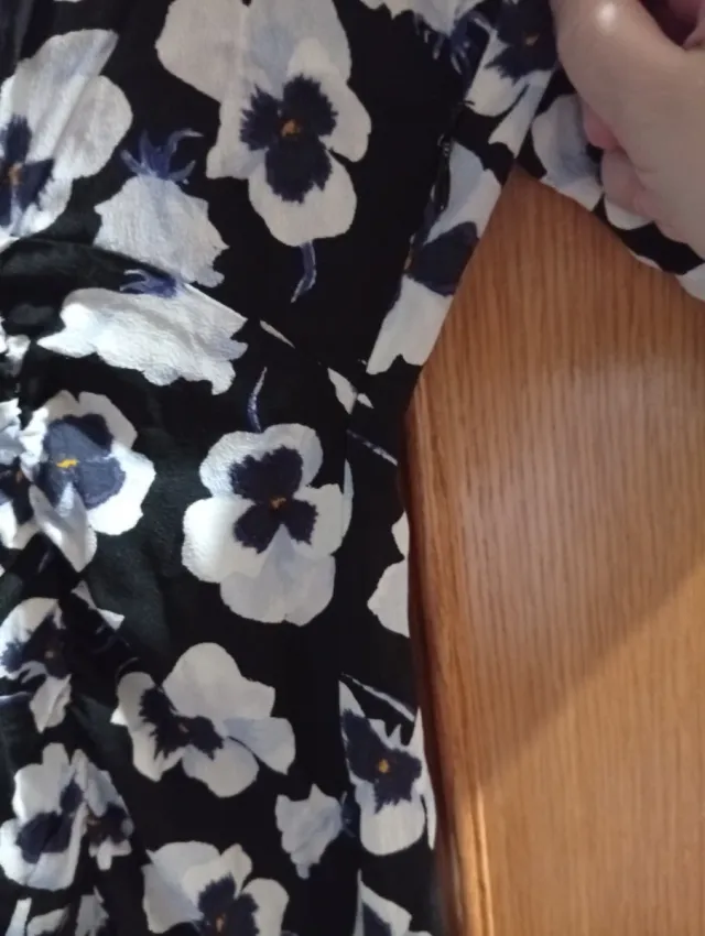 Vestido H&M Negro y Blanco Talla M