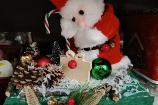 Centrotavola Babbo Natale Handmade