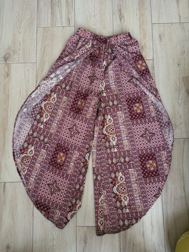 Pantalones anchos Shein estampado bohemio