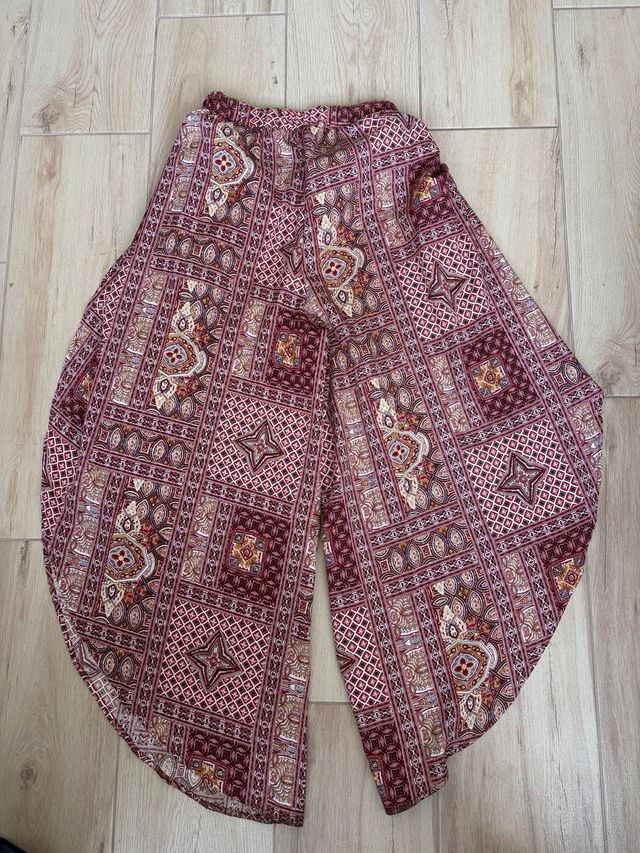 Pantalones anchos Shein estampado bohemio