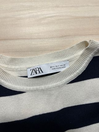 Chaleco de punto Zara rayas S/36/8