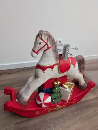 Base de árvore de Natal cavalo baloiço