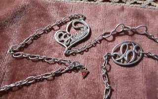 Collana lunga Guess argento