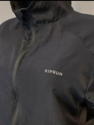 Chaqueta running Kiprun mujer negra