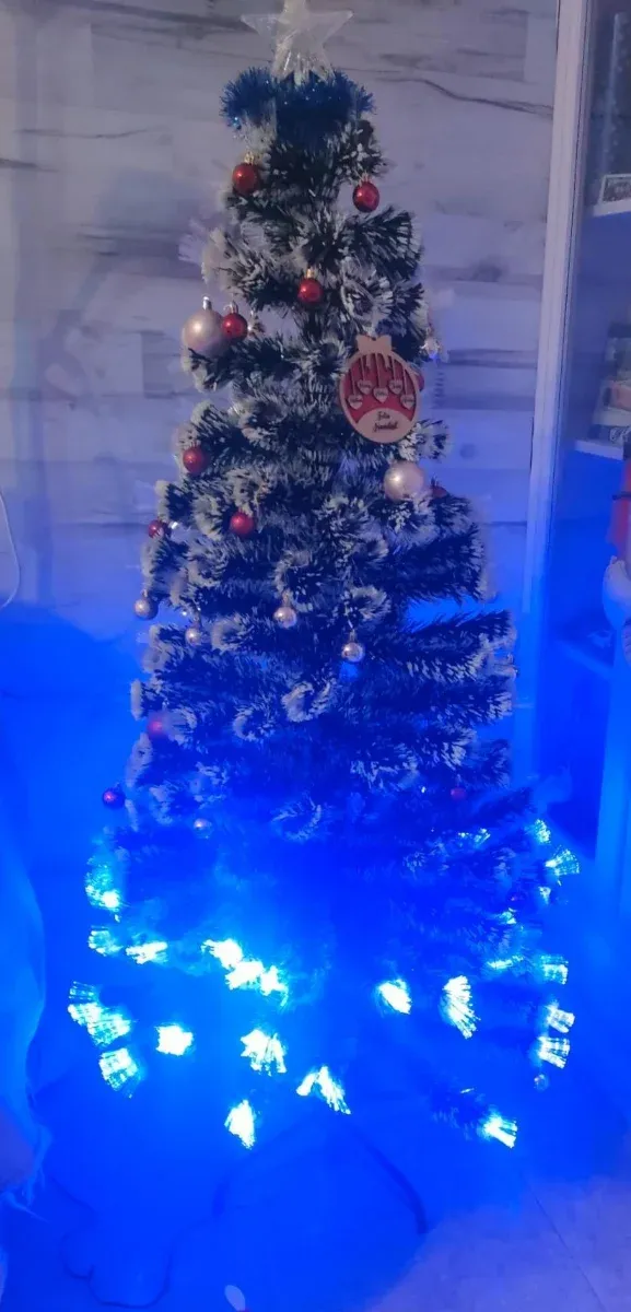 Árbol de Navidad con Luces LED Azules