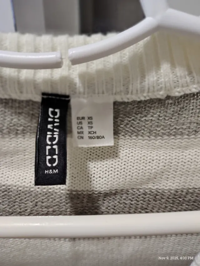 Chaqueta corta H&M rayas XS