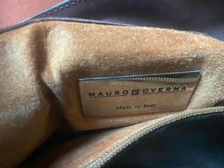 Borsa in coccodrillo marrone scuro mai usata...