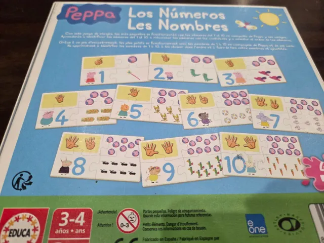 Puzzle Educa Peppa Pig Números 1-10