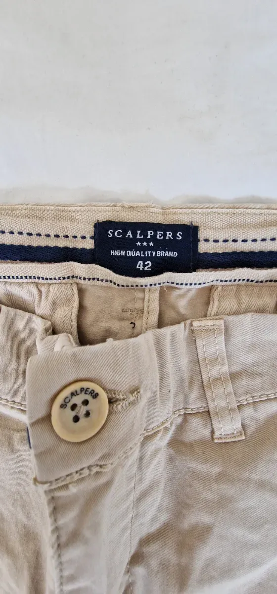 Pantalón Chino SCALPERS Beige Talla 42