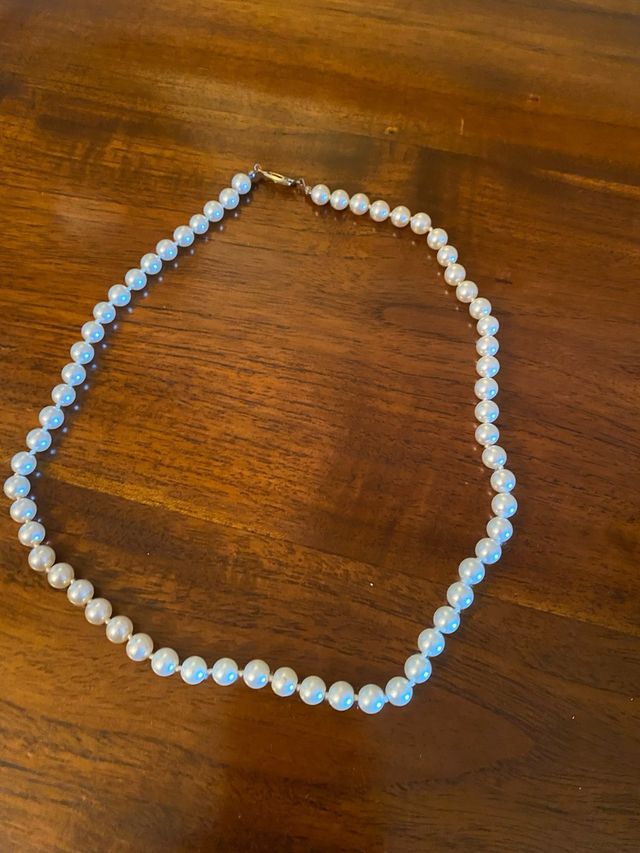 Collar de imitación perlas