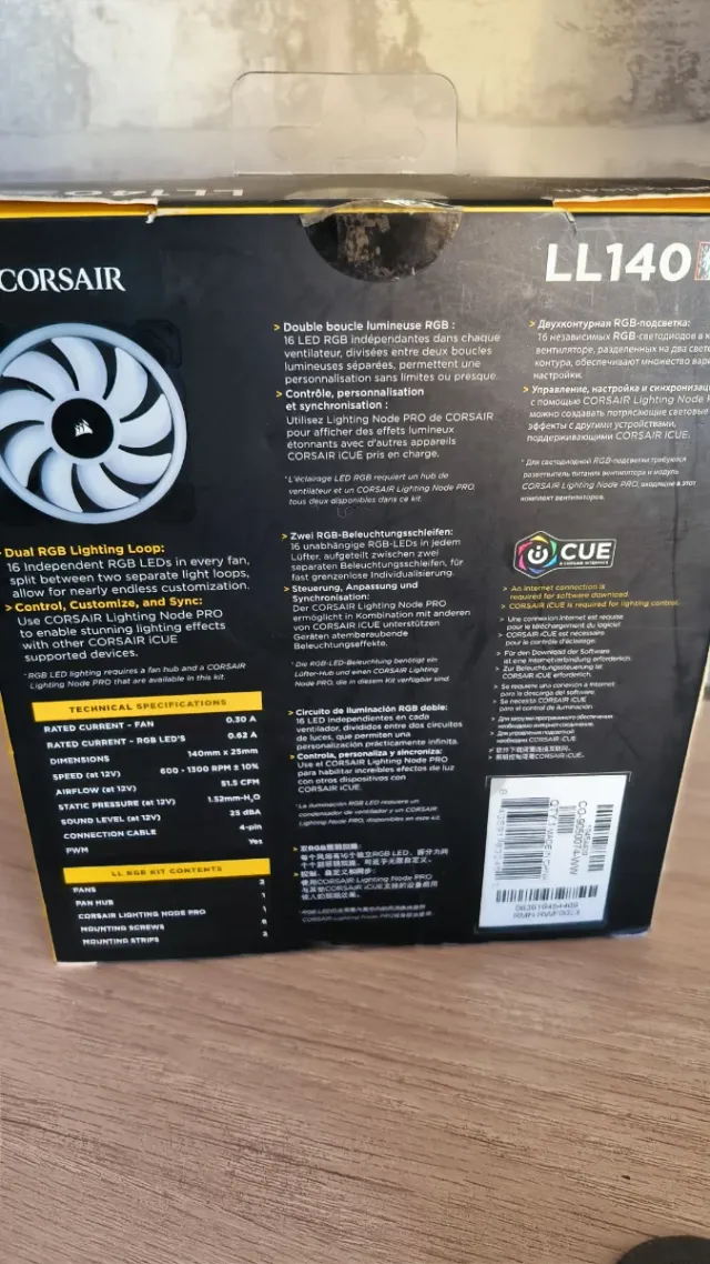 Corsair LL140 RGB Ventiladores (x2)