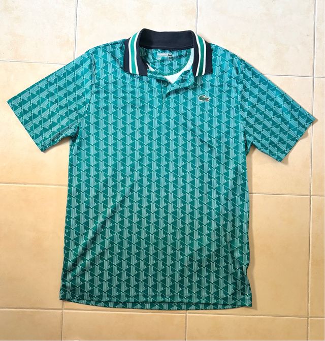 Camiseta Lacoste verde y blanca Sin usar
