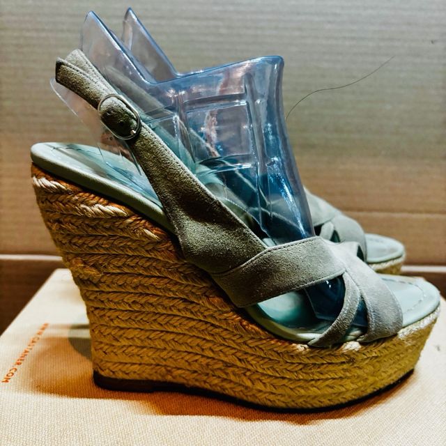 Sandalias Castañer Beige/Verde