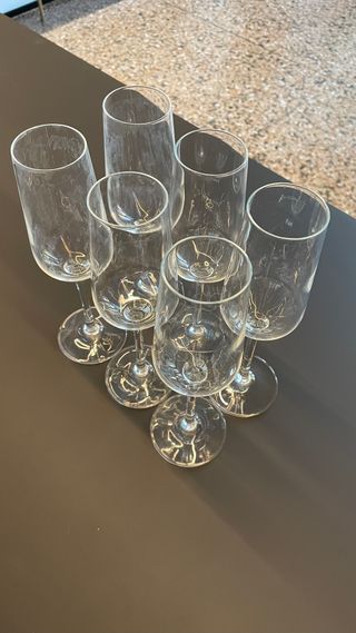 6 bicchieri flute da spumante