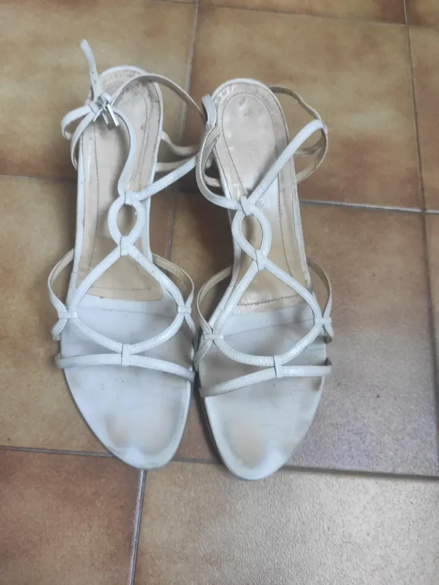 Sandalias Paco Herrero piel crema T.41