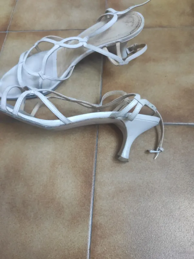 Sandalias Paco Herrero piel crema T.41